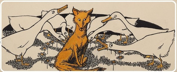 Le renard et les raisins de Jean de La Fontaine - le renard et les